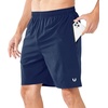 image:imageNORTHYARD Mens Athletic Running Shorts Quick Dry Lightweight Zip Pockets  5 7 9 Inseam Unlined Adjustable Waist Moisture Wicking 4Way Stretch UPF 50 Workout Gym Tennis Basketball HikingDarkblue