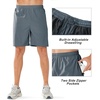 image:imageNORTHYARD Mens Athletic Running Shorts Quick Dry Lightweight Zip Pockets  5 7 9 Inseam Unlined Adjustable Waist Moisture Wicking 4Way Stretch UPF 50 Workout Gym Tennis Basketball HikingCoolgrey