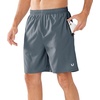 image:imageNORTHYARD Mens Athletic Running Shorts Quick Dry Lightweight Zip Pockets  5 7 9 Inseam Unlined Adjustable Waist Moisture Wicking 4Way Stretch UPF 50 Workout Gym Tennis Basketball HikingCoolgrey
