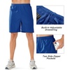image:imageNORTHYARD Mens Athletic Running Shorts Quick Dry Lightweight Zip Pockets  5 7 9 Inseam Unlined Adjustable Waist Moisture Wicking 4Way Stretch UPF 50 Workout Gym Tennis Basketball HikingRoyalblue