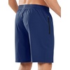 image:imageNORTHYARD Mens Athletic Running Shorts Quick Dry Lightweight Zip Pockets  5 7 9 Inseam Unlined Adjustable Waist Moisture Wicking 4Way Stretch UPF 50 Workout Gym Tennis Basketball HikingDarkblue