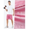 image:imageNORTHYARD Mens Athletic Running Shorts Quick Dry Lightweight Zip Pockets  5 7 9 Inseam Unlined Adjustable Waist Moisture Wicking 4Way Stretch UPF 50 Workout Gym Tennis Basketball HikingPowderpink