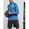 image:imageNORTHYARD Mens Quarter Zip Pullover Athletic Running Shirt Long Sleeve  14 Zip Quick Dry Lightweight Workout Tennis Gym Performance Hiking Sports Golf Balck Sun Protection Cool SPF UPF 50Blueheather