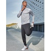 image:imageNORTHYARD Mens Quarter Zip Pullover Athletic Running Shirt Long Sleeve  14 Zip Quick Dry Lightweight Workout Tennis Gym Performance Hiking Sports Golf Balck Sun Protection Cool SPF UPF 50Lightgrey