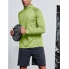 image:imageNORTHYARD Mens Quarter Zip Pullover Athletic Running Shirt Long Sleeve  14 Zip Quick Dry Lightweight Workout Tennis Gym Performance Hiking Sports Golf Balck Sun Protection Cool SPF UPF 50Lightgreenheather