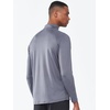 image:imageNORTHYARD Mens Quarter Zip Pullover Athletic Running Shirt Long Sleeve  14 Zip Quick Dry Lightweight Workout Tennis Gym Performance Hiking Sports Golf Balck Sun Protection Cool SPF UPF 50Smokegrey