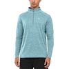 image:imageNORTHYARD Mens Quarter Zip Pullover Athletic Running Shirt Long Sleeve  14 Zip Quick Dry Lightweight Workout Tennis Gym Performance Hiking Sports Golf Balck Sun Protection Cool SPF UPF 50Lightcyanheather