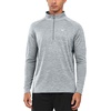 image:imageNORTHYARD Mens Quarter Zip Pullover Athletic Running Shirt Long Sleeve  14 Zip Quick Dry Lightweight Workout Tennis Gym Performance Hiking Sports Golf Balck Sun Protection Cool SPF UPF 50Lightheather