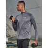 image:imageNORTHYARD Mens Quarter Zip Pullover Athletic Running Shirt Long Sleeve  14 Zip Quick Dry Lightweight Workout Tennis Gym Performance Hiking Sports Golf Balck Sun Protection Cool SPF UPF 50Smokegrey