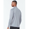 image:imageNORTHYARD Mens Quarter Zip Pullover Athletic Running Shirt Long Sleeve  14 Zip Quick Dry Lightweight Workout Tennis Gym Performance Hiking Sports Golf Balck Sun Protection Cool SPF UPF 50Lightgrey