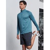 image:imageNORTHYARD Mens Quarter Zip Pullover Athletic Running Shirt Long Sleeve  14 Zip Quick Dry Lightweight Workout Tennis Gym Performance Hiking Sports Golf Balck Sun Protection Cool SPF UPF 50Coralheather