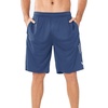 image:imageNORTHYARD Mens Athletic Gym Shorts Basketball 1075 Tennis Workout Short Quick Dry Mesh Running with Zipper PocketsFederalblue