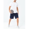 image:imageNORTHYARD Mens Athletic Gym Shorts Basketball 1075 Tennis Workout Short Quick Dry Mesh Running with Zipper PocketsNavy