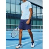 image:imageNORTHYARD Mens Athletic Gym Shorts Basketball 1075 Tennis Workout Short Quick Dry Mesh Running with Zipper PocketsNavy