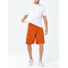 image:imageNORTHYARD Mens Athletic Gym Shorts Basketball 1075 Tennis Workout Short Quick Dry Mesh Running with Zipper PocketsOrange