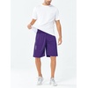 image:imageNORTHYARD Mens Athletic Gym Shorts Basketball 1075 Tennis Workout Short Quick Dry Mesh Running with Zipper PocketsPurple