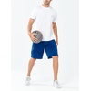 image:imageNORTHYARD Mens Athletic Gym Shorts Basketball 1075 Tennis Workout Short Quick Dry Mesh Running with Zipper PocketsRoyalblue