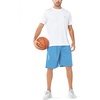image:imageNORTHYARD Mens Athletic Gym Shorts Basketball 1075 Tennis Workout Short Quick Dry Mesh Running with Zipper PocketsSkyblue