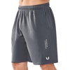 image:imageNORTHYARD Mens Athletic Gym Shorts Basketball 1075 Tennis Workout Short Quick Dry Mesh Running with Zipper PocketsSmokegrey