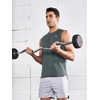 image:imageNORTHYARD Mens Tank Top Workout Sleeveless Shirt Athletic Muscle Shirts  Lightweight moisturewicking amp breathable quickdry Regular Fit with 4way stretch Reflective spots For gymDarkgrey