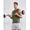 image:imageNORTHYARD Mens Tank Top Workout Sleeveless Shirt Athletic Muscle Shirts  Lightweight moisturewicking amp breathable quickdry Regular Fit with 4way stretch Reflective spots For gymArmygreen