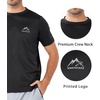image:imageNORTHYARD Mens UPF 50 Sun Protection Shirt Short Sleeve Swim Rash Guard SPF UV Athletic Workout Running TShirtBlack