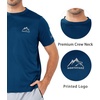 image:imageNORTHYARD Mens UPF 50 Sun Protection Shirt Short Sleeve Swim Rash Guard SPF UV Athletic Workout Running TShirtDarkblue