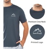 image:imageNORTHYARD Mens UPF 50 Sun Protection Shirt Short Sleeve Swim Rash Guard SPF UV Athletic Workout Running TShirtDarkgrey