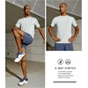 image:imageNORTHYARD Mens UPF 50 Sun Protection Shirt Short Sleeve Swim Rash Guard SPF UV Athletic Workout Running TShirtGrey Heather
