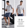 image:imageNORTHYARD Mens UPF 50 Sun Protection Shirt Short Sleeve Swim Rash Guard SPF UV Athletic Workout Running TShirtLightgrey