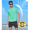 image:imageNORTHYARD Mens UPF 50 Sun Protection Shirt Short Sleeve Swim Rash Guard SPF UV Athletic Workout Running TShirtMintgreen