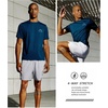 image:imageNORTHYARD Mens UPF 50 Sun Protection Shirt Short Sleeve Swim Rash Guard SPF UV Athletic Workout Running TShirtNavy Heather
