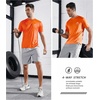 image:imageNORTHYARD Mens UPF 50 Sun Protection Shirt Short Sleeve Swim Rash Guard SPF UV Athletic Workout Running TShirtOrange