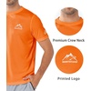 image:imageNORTHYARD Mens UPF 50 Sun Protection Shirt Short Sleeve Swim Rash Guard SPF UV Athletic Workout Running TShirtOrange