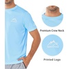 image:imageNORTHYARD Mens UPF 50 Sun Protection Shirt Short Sleeve Swim Rash Guard SPF UV Athletic Workout Running TShirtSkyblue