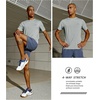 image:imageNORTHYARD Mens UPF 50 Sun Protection Shirt Short Sleeve Swim Rash Guard SPF UV Athletic Workout Running TShirtSmoke Heather