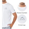 image:imageNORTHYARD Mens UPF 50 Sun Protection Shirt Short Sleeve Swim Rash Guard SPF UV Athletic Workout Running TShirtWhite