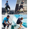 image:imageNORTHYARD Mens UPF 50 Sun Protection Shirt Short Sleeve Swim Rash Guard SPF UV Athletic Workout Running TShirtWhite