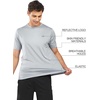 image:imageNORTHYARD Mens Workout Athletic Shirts Gym Running TShirt Quick Dry  Short Sleeve Crew Neck Tee Lightweight Performance Breathable Moisture Wicking 4Way Stretch Tennis Sports Hiking ActiveLightgrey