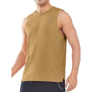 image:imageNORTHYARD Mens Tank Top Workout Sleeveless Shirt Athletic Muscle Shirts  Lightweight moisturewicking amp breathable quickdry Regular Fit with 4way stretch Reflective spots For gymLightkhaki