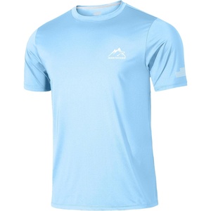 image:imageNORTHYARD Mens UPF 50 Sun Protection Shirt Short Sleeve Swim Rash Guard SPF UV Athletic Workout Running TShirtSkyblue