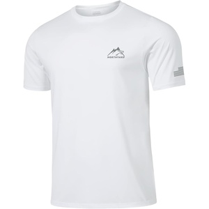 image:imageNORTHYARD Mens UPF 50 Sun Protection Shirt Short Sleeve Swim Rash Guard SPF UV Athletic Workout Running TShirtWhite