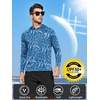 image:imageNORTHYARD Mens UPF 50 Sun Protection Hoodie Long Sleeve Rash Guard Shirts  Lightweight Quick Dry Fishing Swim Shirt Breathable Moisture Wicking 4Way Stretch Swimming Hiking Beach Golf Water SportLightblue Camo