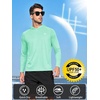 image:imageNORTHYARD Mens UPF 50 Sun Protection Hoodie Long Sleeve Rash Guard Shirts  Lightweight Quick Dry Fishing Swim Shirt Breathable Moisture Wicking 4Way Stretch Swimming Hiking Beach Golf Water SportLightmint