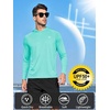 image:imageNORTHYARD Mens UPF 50 Sun Protection Hoodie Long Sleeve Rash Guard Shirts  Lightweight Quick Dry Fishing Swim Shirt Breathable Moisture Wicking 4Way Stretch Swimming Hiking Beach Golf Water SportLakeblue