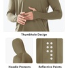 image:imageNORTHYARD Mens UPF 50 Sun Protection Hoodie Long Sleeve Rash Guard Shirts  Lightweight Quick Dry Fishing Swim Shirt Breathable Moisture Wicking 4Way Stretch Swimming Hiking Beach Golf Water SportKhakigreen