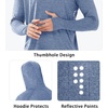 image:imageNORTHYARD Mens UPF 50 Sun Protection Hoodie Long Sleeve Rash Guard Shirts  Lightweight Quick Dry Fishing Swim Shirt Breathable Moisture Wicking 4Way Stretch Swimming Hiking Beach Golf Water SportBlueheather