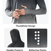 image:imageNORTHYARD Mens UPF 50 Sun Protection Hoodie Long Sleeve Rash Guard Shirts  Lightweight Quick Dry Fishing Swim Shirt Breathable Moisture Wicking 4Way Stretch Swimming Hiking Beach Golf Water SportGradient Black Grey