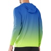 image:imageNORTHYARD Mens UPF 50 Sun Protection Hoodie Long Sleeve Rash Guard Shirts  Lightweight Quick Dry Fishing Swim Shirt Breathable Moisture Wicking 4Way Stretch Swimming Hiking Beach Golf Water SportGradient Blue Green