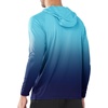 image:imageNORTHYARD Mens UPF 50 Sun Protection Hoodie Long Sleeve Rash Guard Shirts  Lightweight Quick Dry Fishing Swim Shirt Breathable Moisture Wicking 4Way Stretch Swimming Hiking Beach Golf Water SportGradient Darkblue